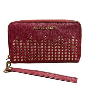 Michael Kors Hayes Studded Grommet Wristlet